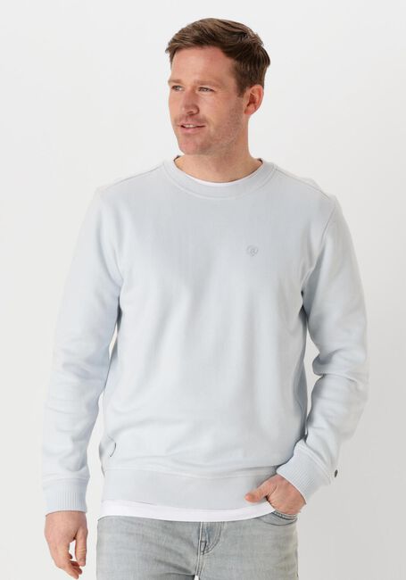 CAST IRON Pull LONG SLEEVE R-NECK REGULAR FIT TWILL en bleu - large