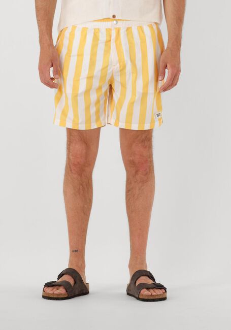 SCOTCH & SODA Shorts de bain STRIPED MID-LENGTH SWIMSHORT en jaune - large