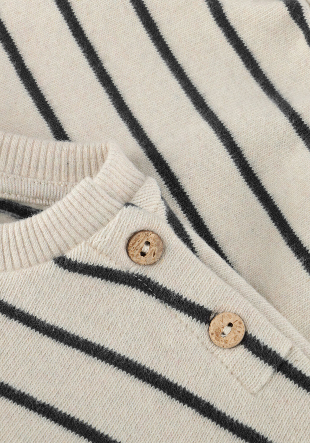 PLAY UP Pull STRIPED JERSEY SWEATER Cr&egrave;me - large