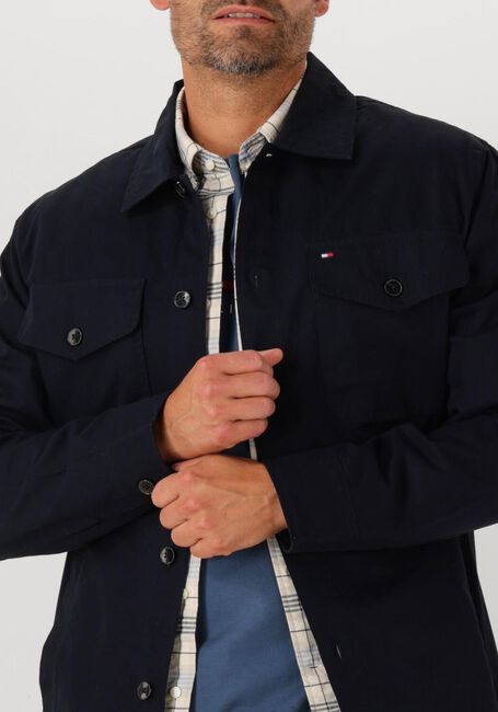 TOMMY HILFIGER Jack COTTON TWILL SHIRT JACKET Bleu foncé - large
