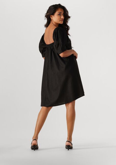 GESTUZ Mini robe ELARAHGZ LINEN SHORT DRESS en noir - large