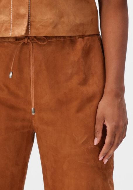 IBANA Pantalon large PANNA SUEDE en cognac - large