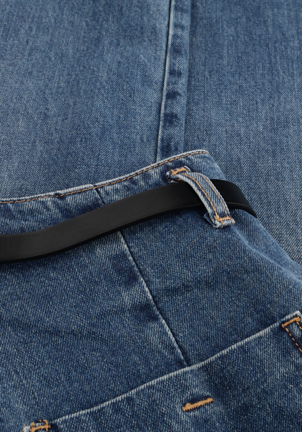 WITHBLACK Pantalon large WBLMILA HW WIDE DENIM PANT en bleu - large