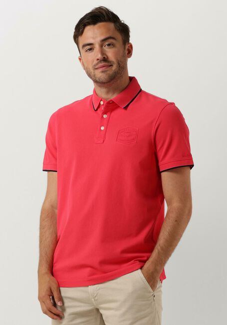 PME LEGEND Polo SHORT SLEEVE POLO STRETCH PIQUE PACKAGE en rose - large