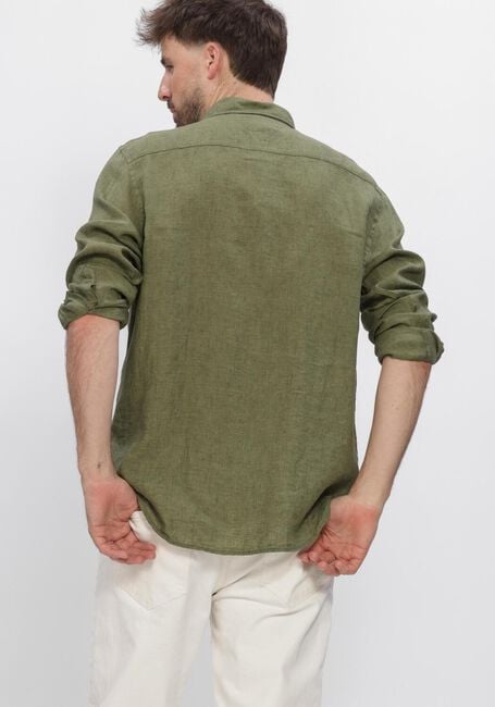 Groene TOMMY HILFIGER Casual overhemd PIGMENT DYED LI SOLID RF SHIRT - large