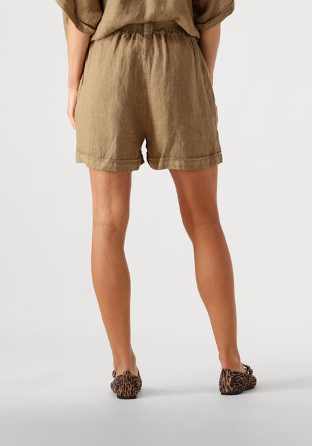 Khaki BY-BAR Korte broek JUNE LINNEN SHORT - large