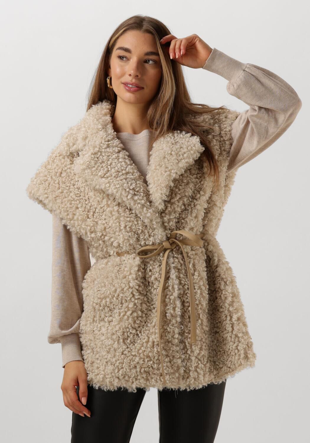 Beige IBANA Gilet CILKA - large