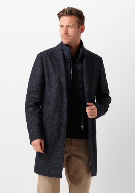 Donkerblauwe BOSS BLACK Mantel H-HYDE-BIB-234 - large