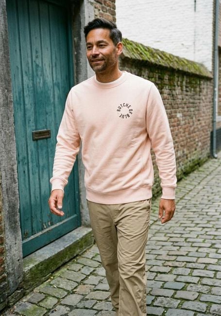BUTCHER OF BLUE Pull ARMY CIRCLE CREW en rose - large