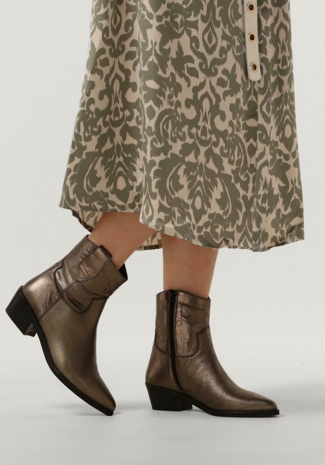 Bronzen NOTRE-V Enkellaarsjes FRU110 - large