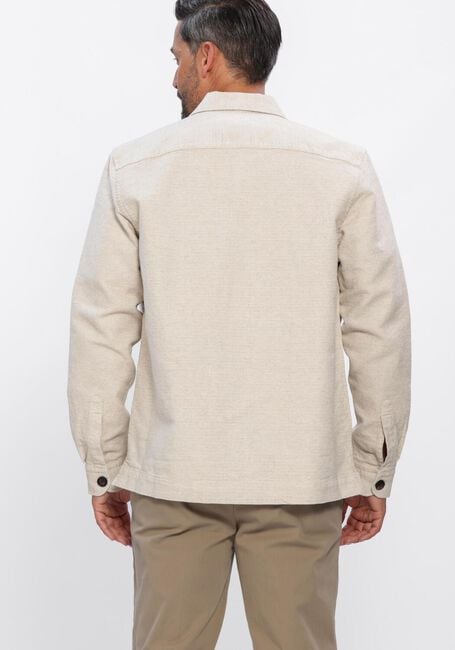 Beige PROFUOMO  OVERSHIRT CO/LIN - large