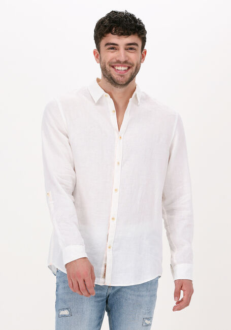 SCOTCH & SODA Chemise décontracté REGULAR FIT GARMENT-DYED LINEN SHIRT en blanc - large