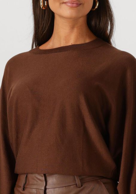 Bruine MINUS Trui DANA BAT SLEEVE KNIT PULLOVER - large