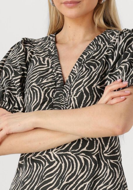 NEO NOIR Mini robe ILLANA ZEBRA DRESS en noir - large