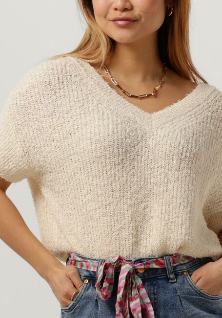 Gebroken wit CIRCLE OF TRUST T-shirt CINTHIA KNIT - large