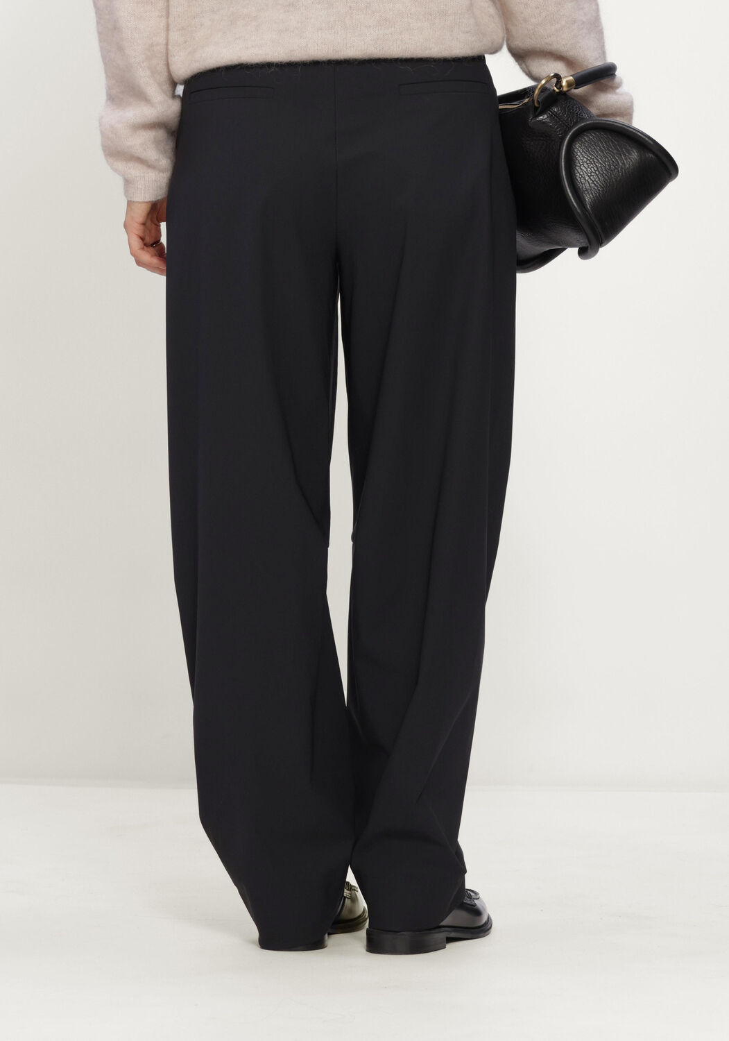 Zwarte STUDIO ANNELOES Pantalon Marlise barrel trousers - large