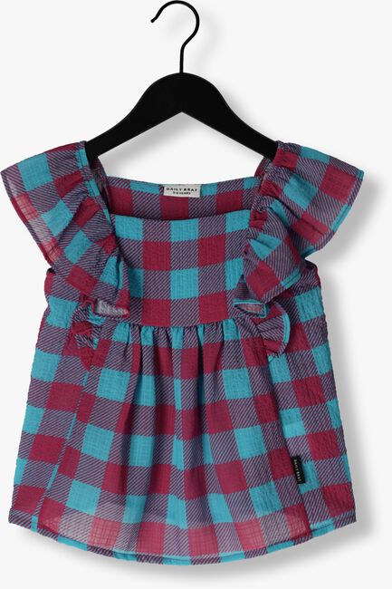 Blauwe DAILY BRAT Top SANDY CHECKED TOP - large