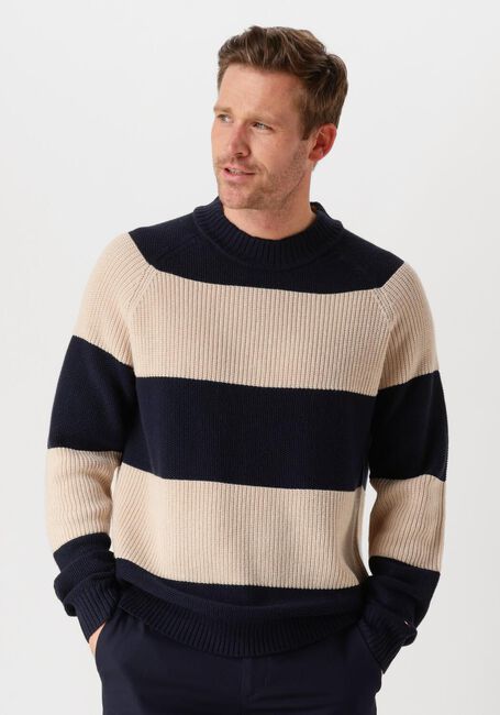TOMMY HILFIGER Pull DC PREP RUGBY CNECK en beige - large