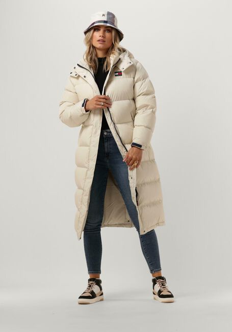 Beige TOMMY JEANS Gewatteerde jas TJW ALASKA LONG PUFFER - large