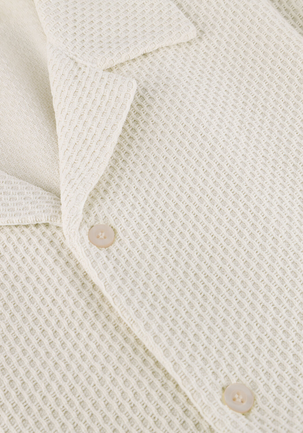 PURE PATH Chemise d&eacute;contract&eacute; HONEYCOMB SHORTSLEEVED SHIRT en beige - large