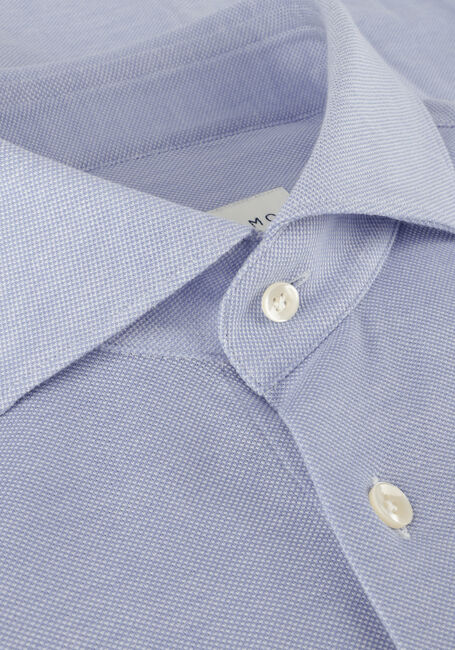 Lichtblauwe PROFUOMO Klassiek overhemd KNITTED SHIRT - large