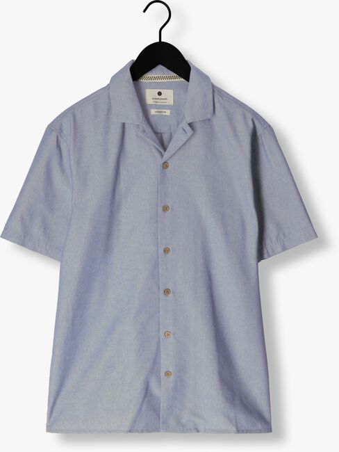 Blauwe ANERKJENDT Casual overhemd AKLEON S/S COT/LINEN SHIRT - large