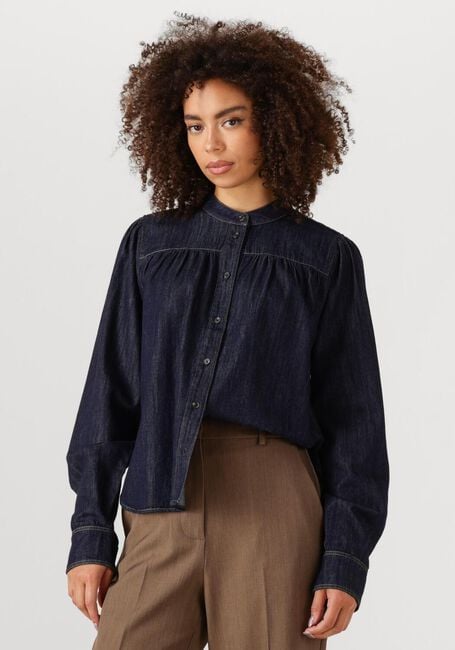 SECOND FEMALE DERA DENIM SHIRT Blouses en noir - large
