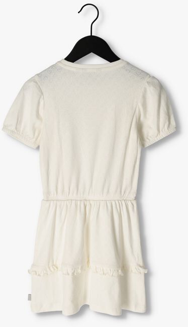 MOODSTREET Mini robe FANCY DRESS WITH FRILLS AND PUFFED SLEEVES Blanc - large