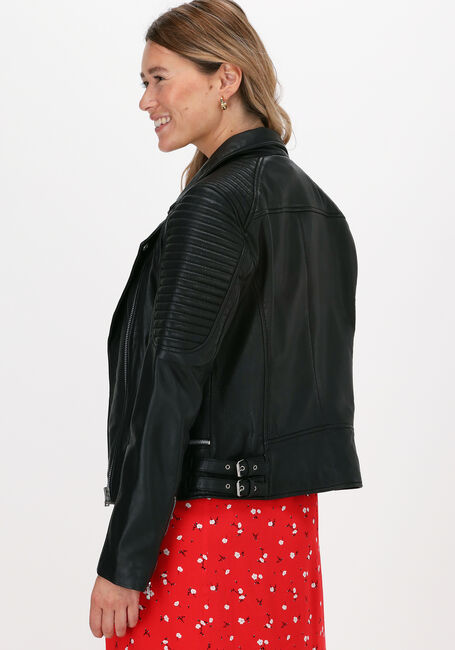 GOOSECRAFT Veste en cuir BIKER116 en noir - large