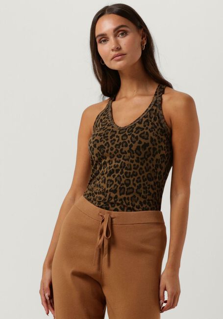 Bruine 10DAYS Top WRAPPER LEOPARD - large
