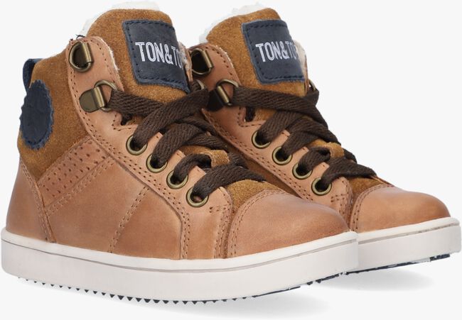 Cognac TON & TON Hoge sneaker ARVID - large