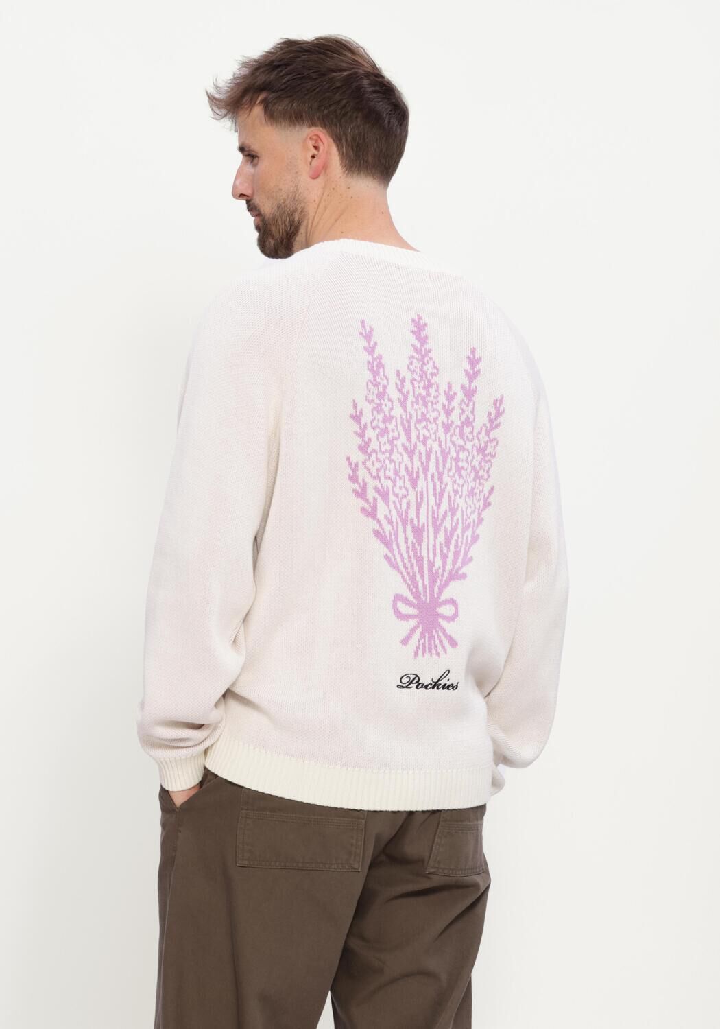POCKIES Pull LAVENDER KNIT Cr&egrave;me - large