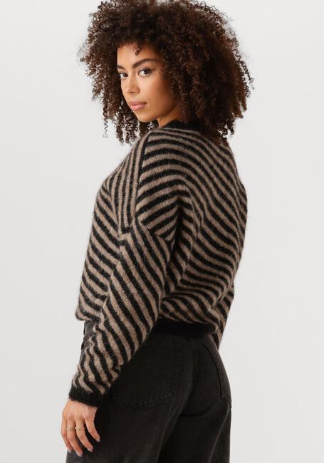BY-BAR Pull DIAGONAL NATURAL PULLOVER en noir - large