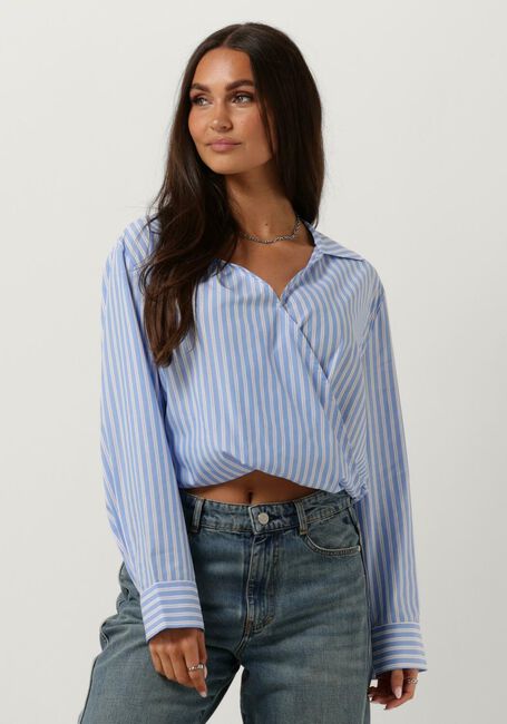 Blauwe ANOTHER LABEL  ELSIE TOP L/S - large