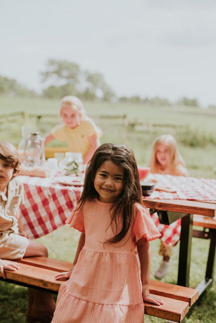 Oranje KOKO NOKO Mini jurk N58937 - large