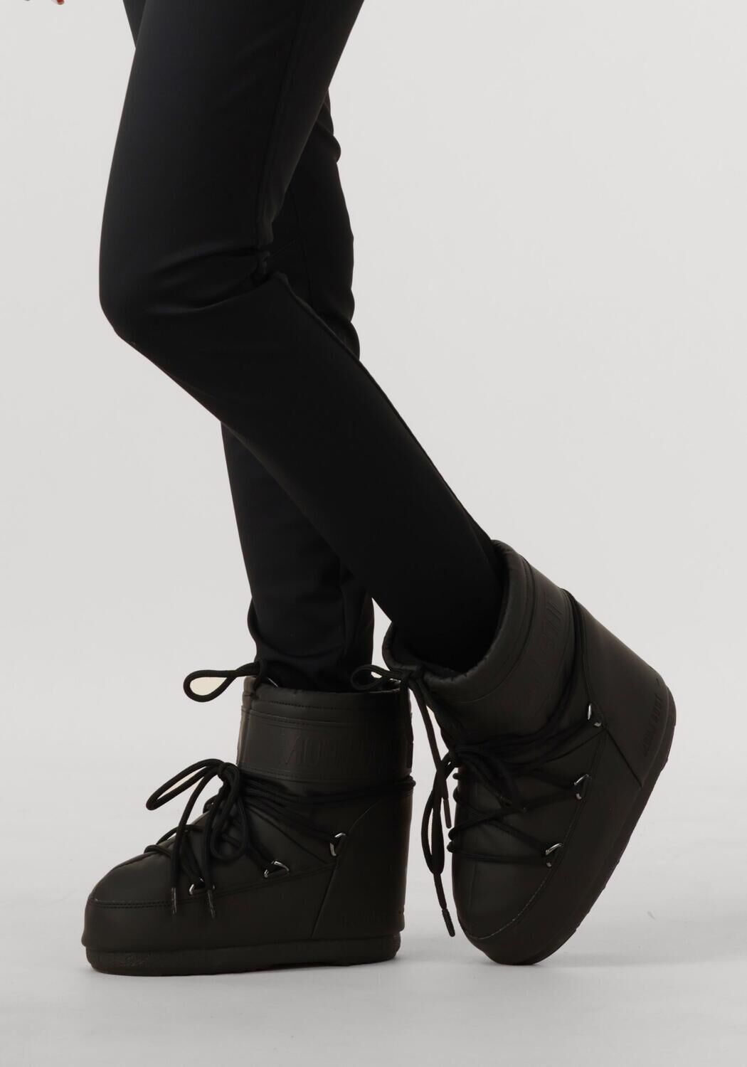 Zwarte MOON BOOT  ICON LOW RUBBER - large