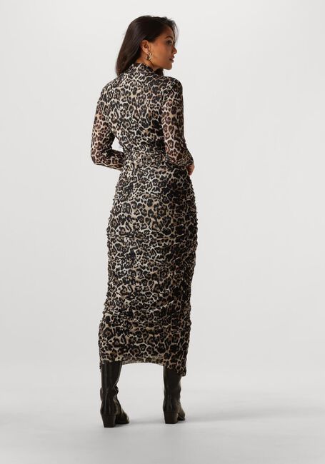 NOTRE-V Robe maxi NV-GLENYS LEO MESH JURK en marron - large