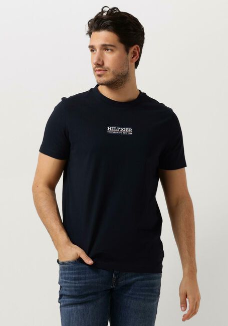 TOMMY HILFIGER T-shirt SMALL HILFIGER TEE Bleu foncé - large