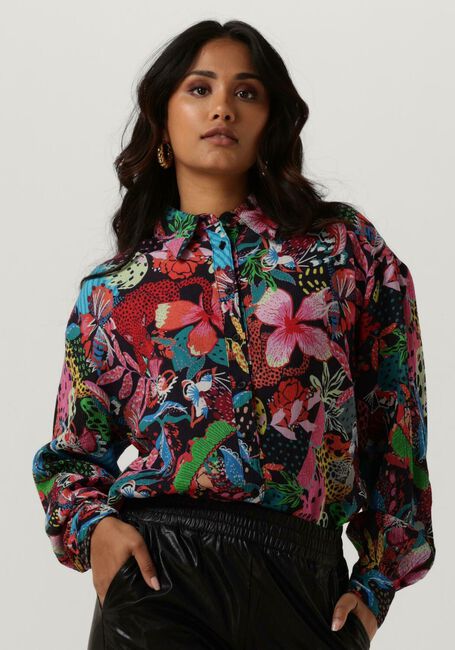 borduurwerk Wonder maagpijn Multi ALIX THE LABEL Blouse LADIES WOVEN WILD PRINT CRINKLE BLOUSE | Omoda