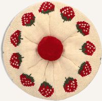 Beige KONGES SLOJD Hoed BELOU KNIT BERET Beige KONGES SLOJD Hoed BELOU KNIT BERET - medium