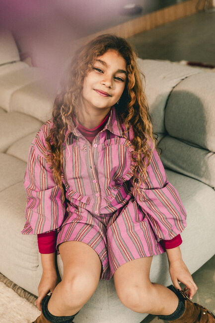 Labo de Colores Mini robe RAINBOW en rose - large
