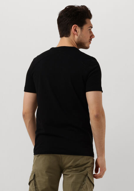 CAST IRON T-shirt SHORT SLEEVE R-NECK ORGANIC COTTON SLUB ESSENTIAL en noir - large