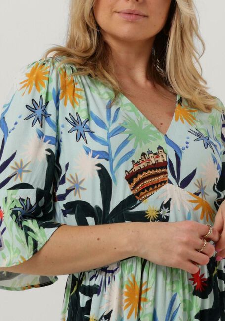 POM AMSTERDAM Robe maxi DRESS LIV 7328 en bleu - large