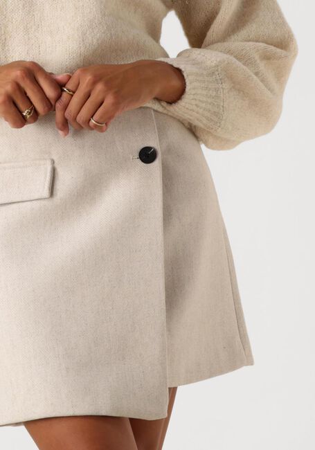 Beige Y.A.S. Minirok YASSEMANA HW SKIRT - large