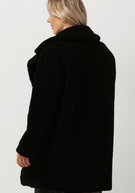 Zwarte NOTRE-V Teddy jas TEDDY COAT SHORT - large