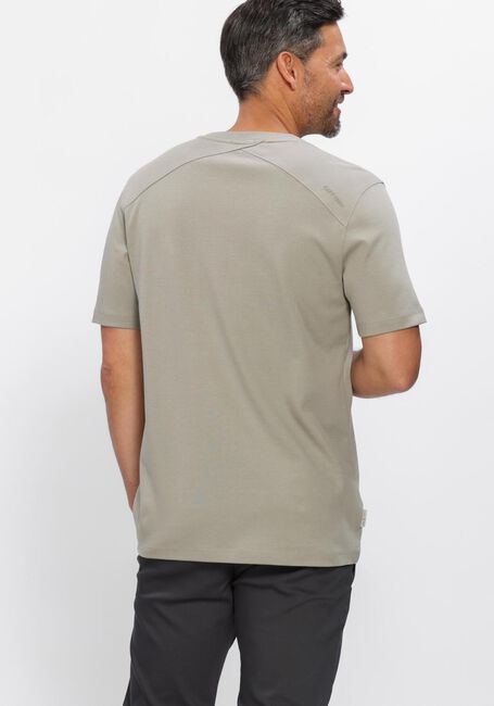 CAST IRON T-shirt REGULAR FIT INTERLOCK Kaki - large