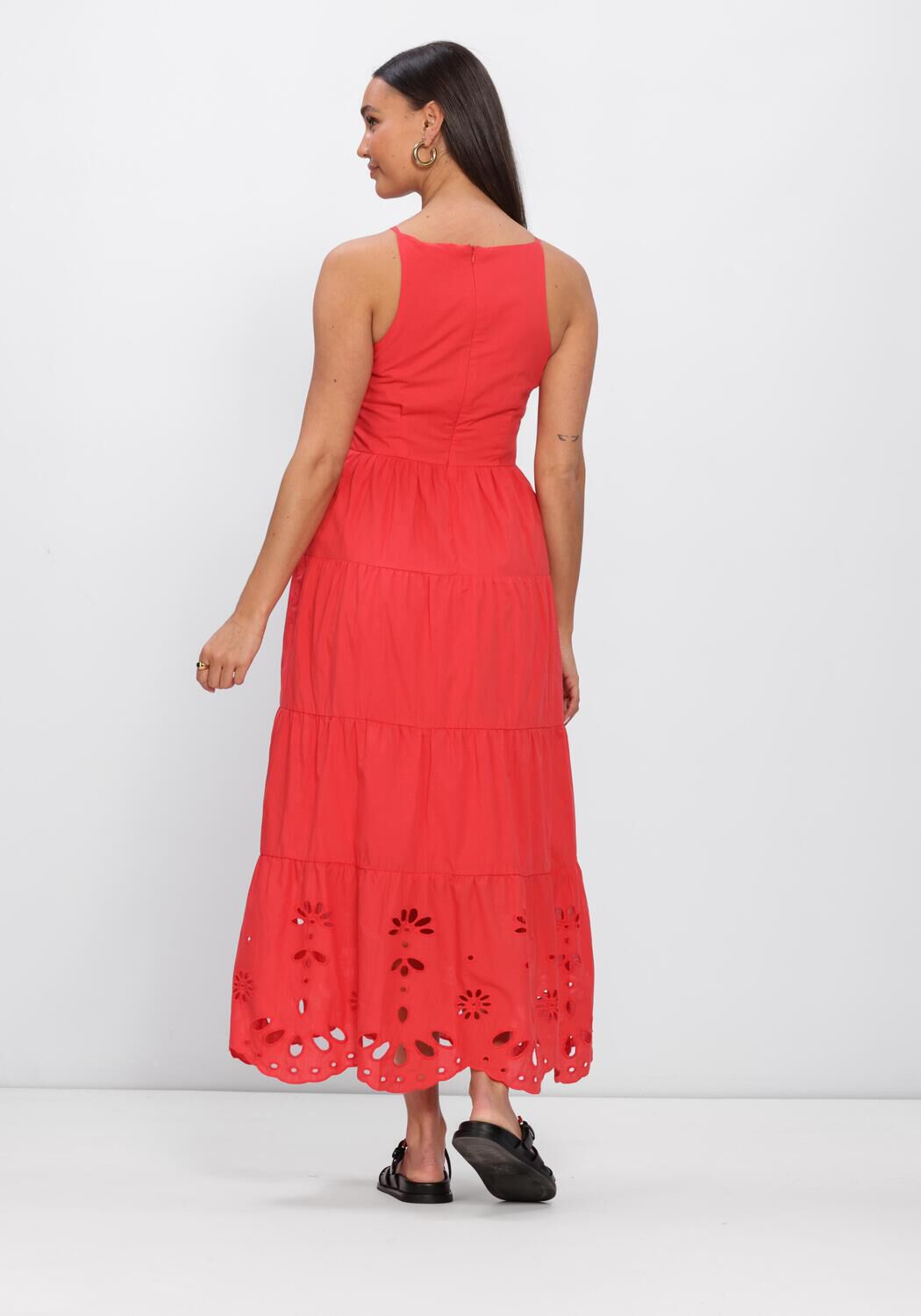 Y.A.S. YASLINE STRAP LONG DRESS Robes en rouge - large