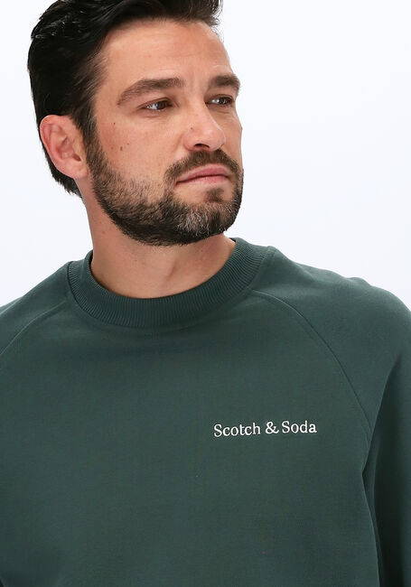 SCOTCH & SODA Chandail FELPA CREWNECK SWEAT IN ORGANI en vert - large