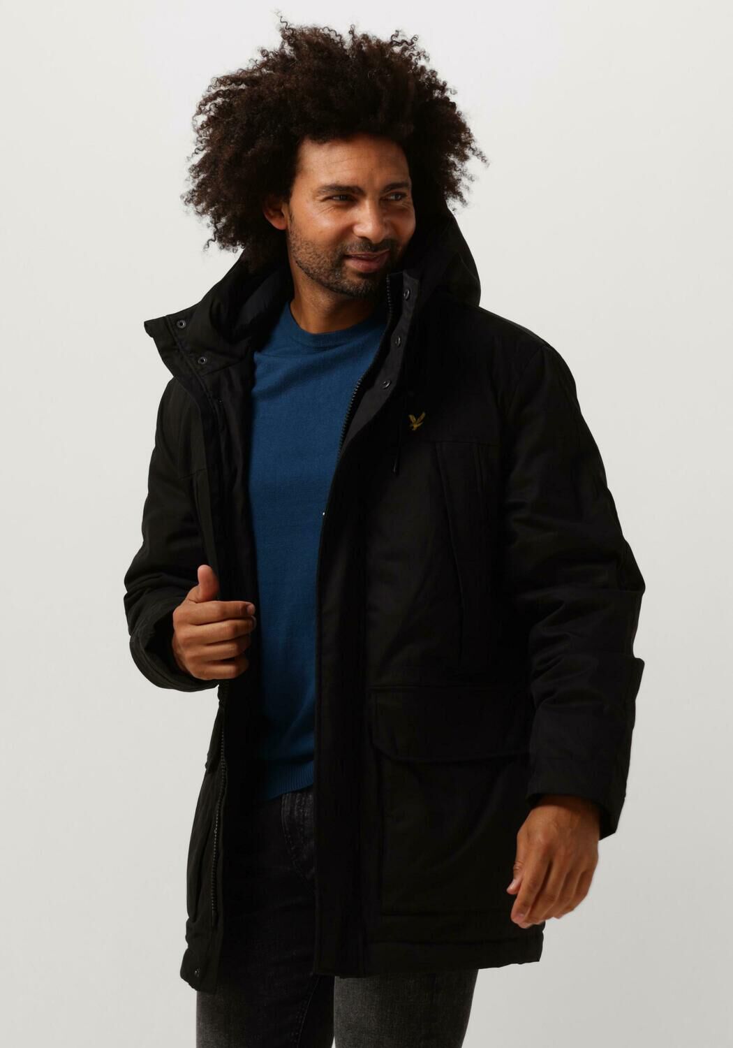 Lyle and scott microfleece parka top