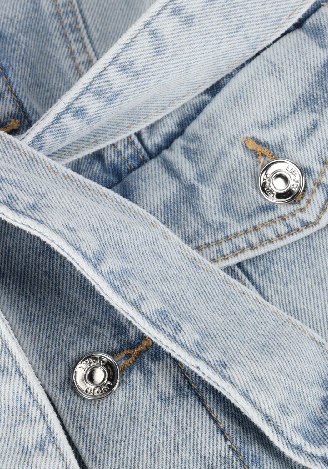Lichtblauwe LIU JO Spijkerjas GIUBBINO DENIM LOUD - large